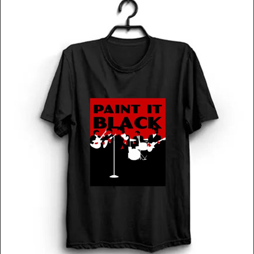 Original Rolling Stones minimalist Paint it black, The Rolling Stones